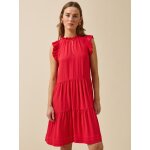 Robe volant�e sans manches femme