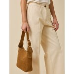 Sac besace femme cuir velours - collection maroquinerie cyrillus