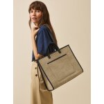 Sac cabas femme bi - mati�re - collection maroquinerie cyrillus