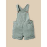 Salopette courte b�b� lin et coton