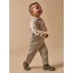Salopette raye bb - collection hickory stripes