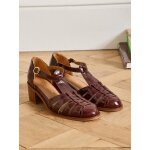 Sandales fisherman � talon cuir femme