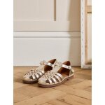 Sandales plates cuir style p�cheur