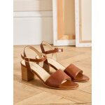 Sandales  talon cuir femme