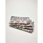 Serviette de table augustine coton tram aspect lin - lot de 4