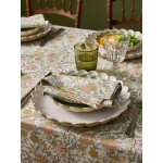 Serviette de table fleuri indien par lot de 4 - imprim kolkata