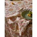 Serviette de table fleuri indien par lot de 4 - imprim� pondichery