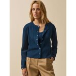 T - shirt boutonn� maille c�tel�e femme coton biologique