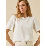 T - shirt brod� femme coton biologique