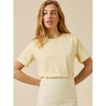 T - shirt brod� femme coton biologique