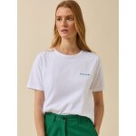 T - shirt brod� femme coton biologique