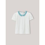T - shirt col claudine fille tissu liberty - coton biologique