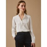 T - shirt col froufrou femme