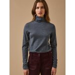 T - shirt col roul� femme jersey de laine