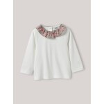 T - shirt col en tissu liberty bb - coton biologique