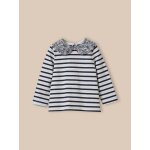 T - shirt col en tissu liberty bébé - coton biologique T - shirt col en tissu liberty bébé - coton biologique