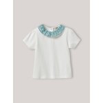T - shirt col en tissu liberty b�b� - coton biologique