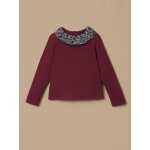 T - shirt col tissu liberty fille