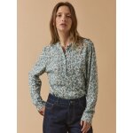 T - shirt col volant femme modal et coton biologique