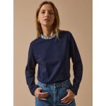 T - shirt femme col en tissu liberty