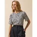 T - shirt femme coton biologique imprim� ikat