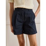 Short chino coton et lin femme