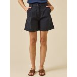 Short chino coton et lin femme