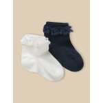 Socquettes avec dentelle b�b� par lot de 2
