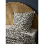 Taie d'oreiller coton aspect lin  aurore