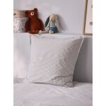 Taie d'oreiller percale de coton tiss� teint  marin