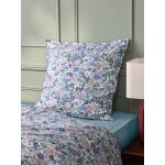 Taie d'oreiller percale de coton et tissu liberty