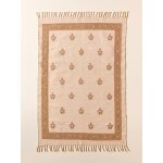 Tapis agathe en coton brod - grand modle