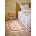 Tapis agathe en coton brod - grand modle