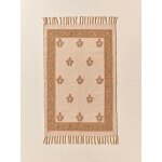 Tapis agathe en coton brod - petit modle