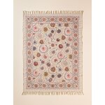 Tapis flore en coton - taille m