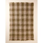 Tapis vichy en jute  axel  - grand mod�le