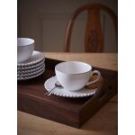 Tasse et sous - tasse  perle  par lot de 6 - collection costa nova