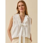 Top volant� sans manches femme coton biologique