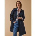 Trench long col tailleur coton biologique femme