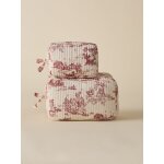 Trousse de toilette esprit toile de jouy