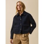 Veste boutonne lainage double face femme