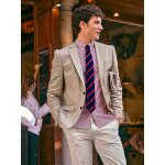 Veste de costume homme tissu coton et lin