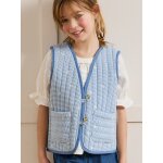 Veste matelasse fille sans manches - vichy brod
