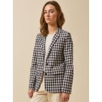 Veste tailleur vichy femme