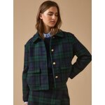 Veste tartan femme en laine