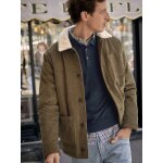 Veste worker velours col sherpa homme