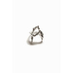 Bague lettre a plaque argent zalio