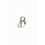Bague lettre r plaqu�e argent zalio