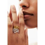 Bague message plaqu�e argent zalio