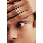 Bague message plaqu�e argent zalio